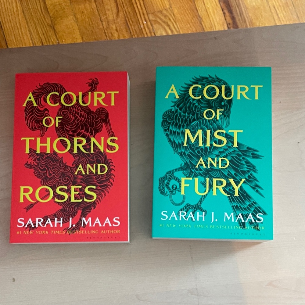 A Court of Thorns and Roses & A Coury of Mist & Fury by S. Maas paperbacks - new